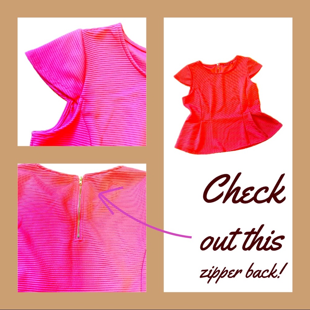 Capped Sleeve, Zipper back